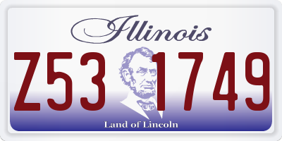 IL license plate Z531749