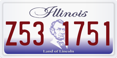 IL license plate Z531751