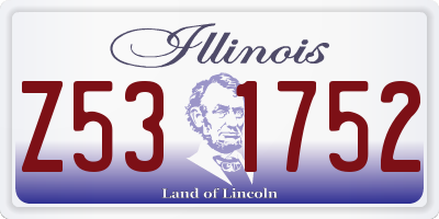 IL license plate Z531752