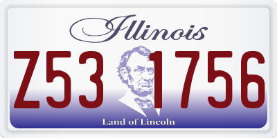 IL license plate Z531756