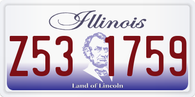 IL license plate Z531759