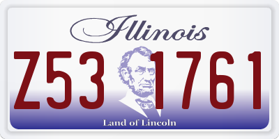 IL license plate Z531761