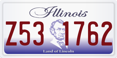 IL license plate Z531762