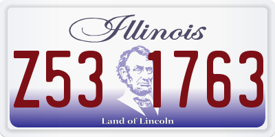 IL license plate Z531763
