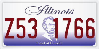 IL license plate Z531766