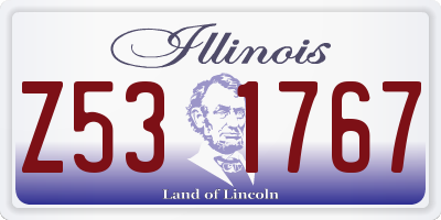 IL license plate Z531767