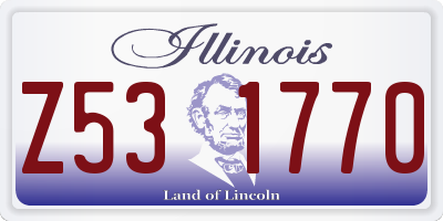 IL license plate Z531770