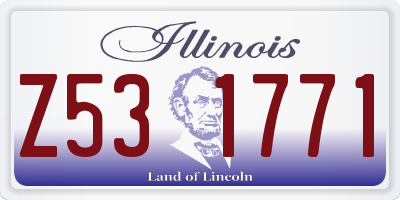IL license plate Z531771