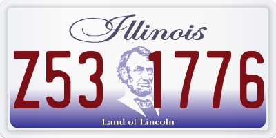 IL license plate Z531776