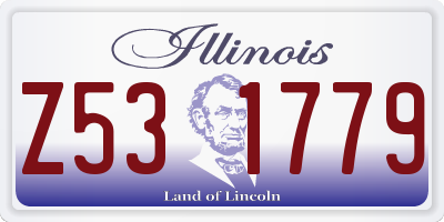 IL license plate Z531779