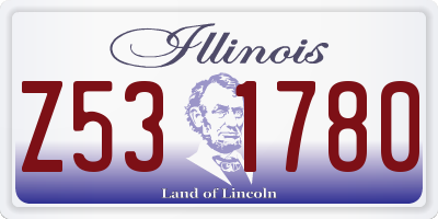 IL license plate Z531780