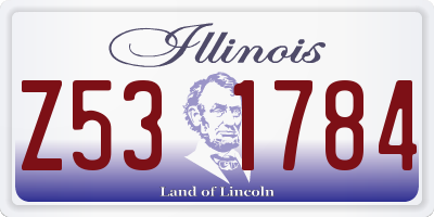 IL license plate Z531784