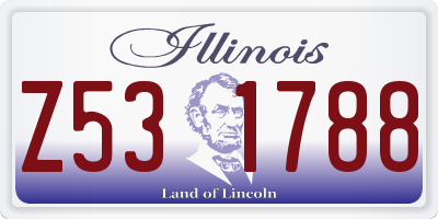 IL license plate Z531788