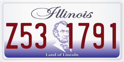 IL license plate Z531791