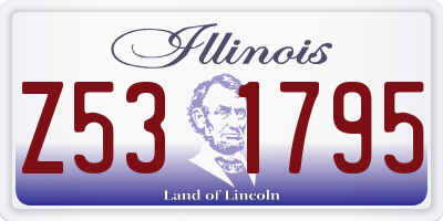 IL license plate Z531795