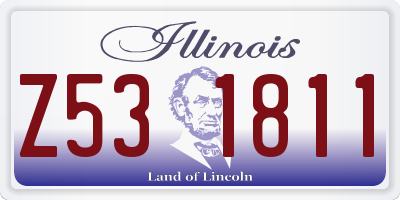 IL license plate Z531811