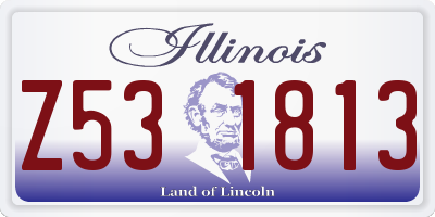 IL license plate Z531813