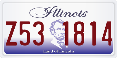 IL license plate Z531814
