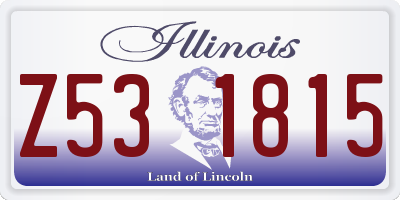 IL license plate Z531815