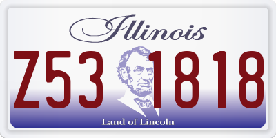 IL license plate Z531818