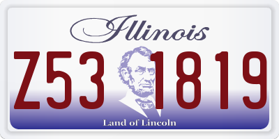 IL license plate Z531819