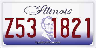 IL license plate Z531821
