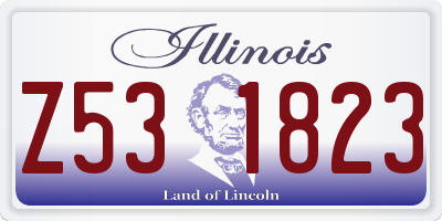 IL license plate Z531823