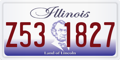 IL license plate Z531827