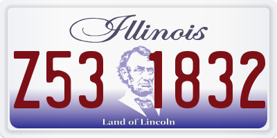 IL license plate Z531832