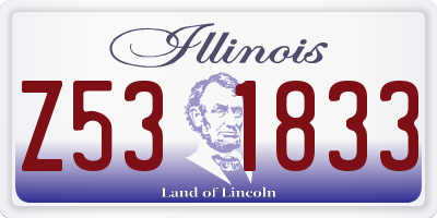 IL license plate Z531833