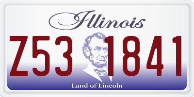 IL license plate Z531841