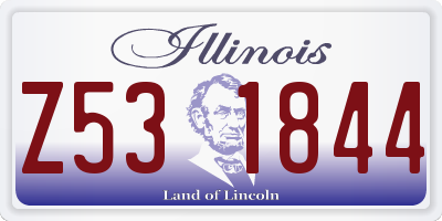 IL license plate Z531844