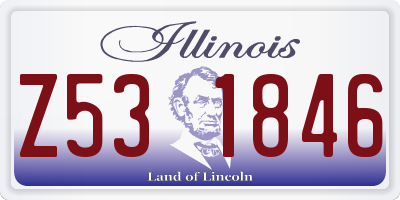IL license plate Z531846