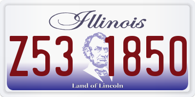 IL license plate Z531850