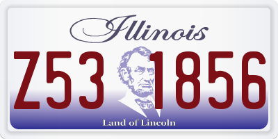 IL license plate Z531856