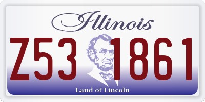 IL license plate Z531861