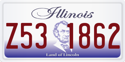 IL license plate Z531862
