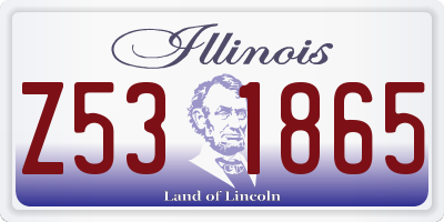 IL license plate Z531865