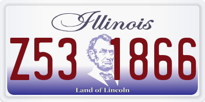 IL license plate Z531866