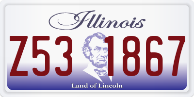 IL license plate Z531867