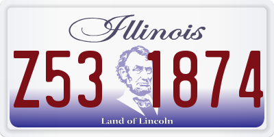 IL license plate Z531874