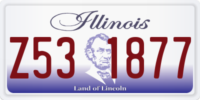 IL license plate Z531877