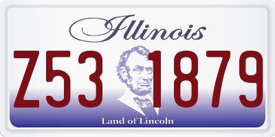 IL license plate Z531879