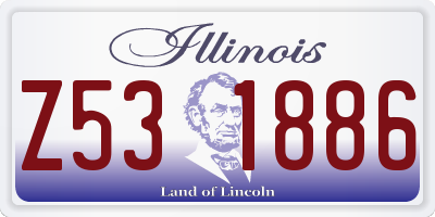 IL license plate Z531886