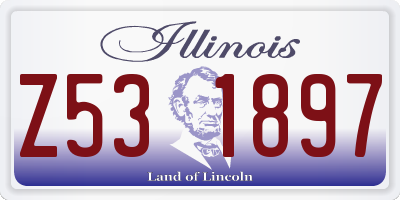 IL license plate Z531897