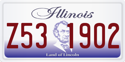 IL license plate Z531902