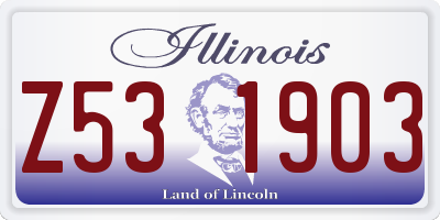 IL license plate Z531903