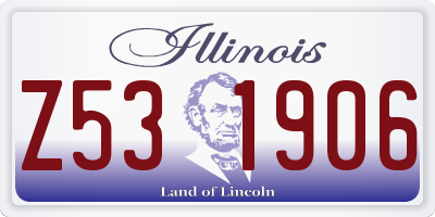 IL license plate Z531906