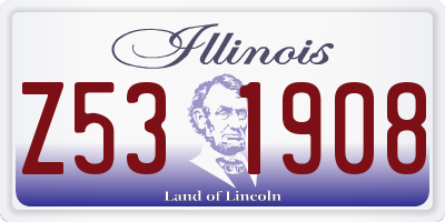 IL license plate Z531908