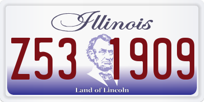 IL license plate Z531909